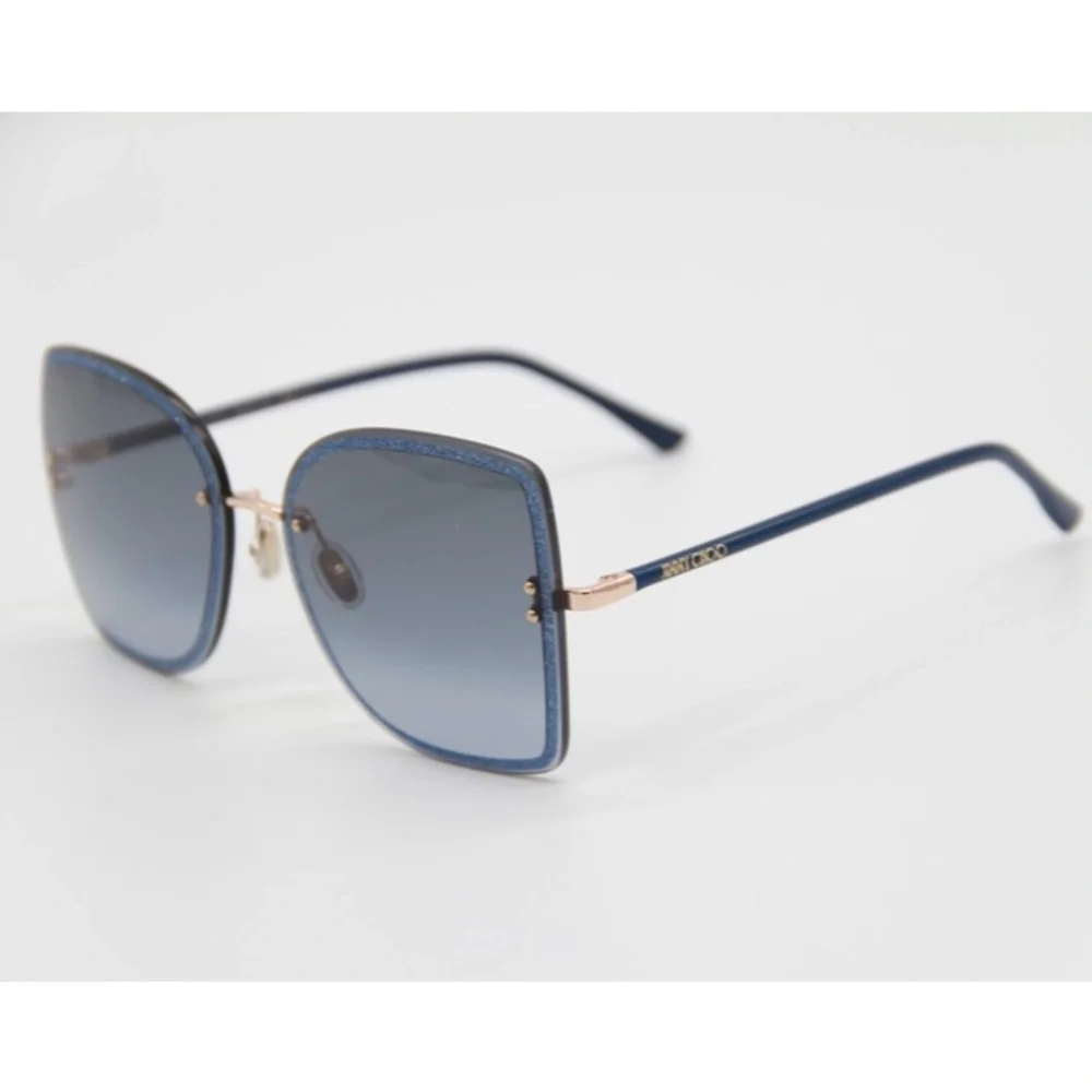 NEW JIMMY CHOO SUNGLASSES JIMMY CHOO LETI/S LKS BLUE WOMEN’S EYEWEAR JIMMY CHOO - Picture 6 of 11